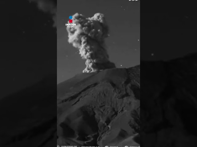 Actividad del Popocatépetl este sábado