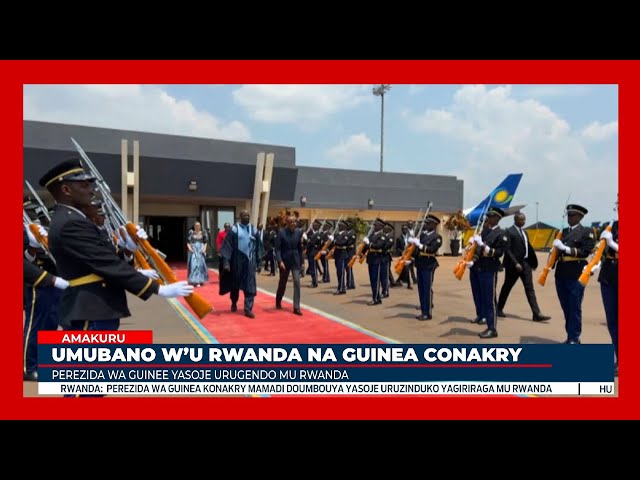 Perezida wa Guineé-Conakry Mamadi Doumbouya yasoje uruzinduko yagiriraga mu Rwanda