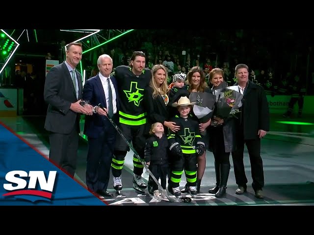 Dallas Stars Honour Matt Duchene With A Silver Stick For His 1000th NHL Game