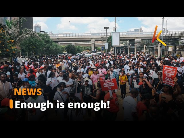 Thousands of women hold a peaceful march across 11 counties