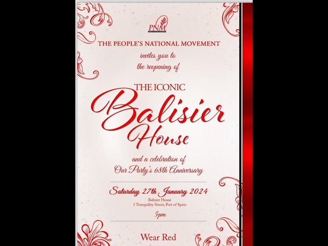 Celebration Of PNM's 68th Anniversary And The Reopening Of The Balisier House