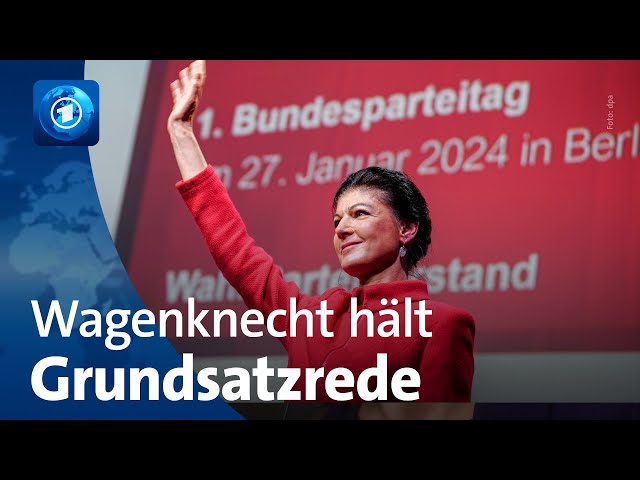 Erster Parteitag des „Bündnis Sahra Wagenknecht“