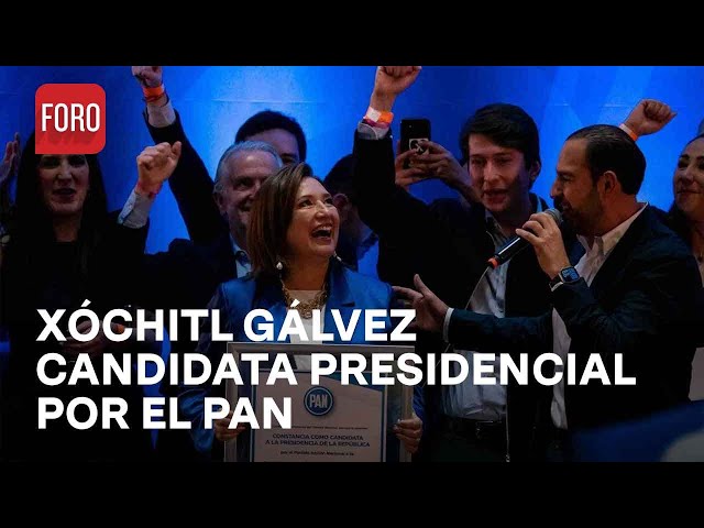 Xóchitl Gálvez recibe constancia como candidata del PAN a la Presidencia - Las Noticias