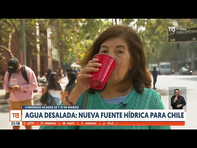 Agua desalada: Nueva fuente hídrica para Chile