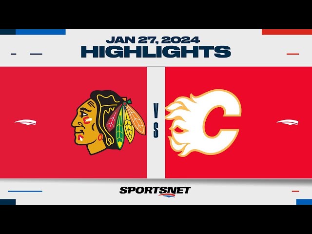 NHL Highlights | Blackhawks vs. Flames - January 27, 2024