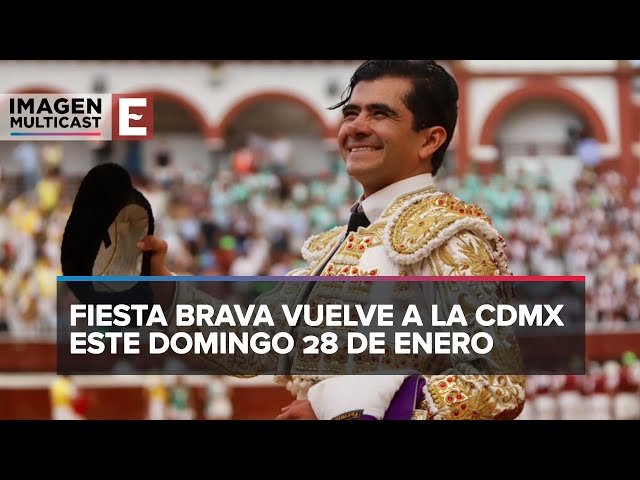 Joselito Adame se congratula por el regreso de las corridas de toros a la Plaza México