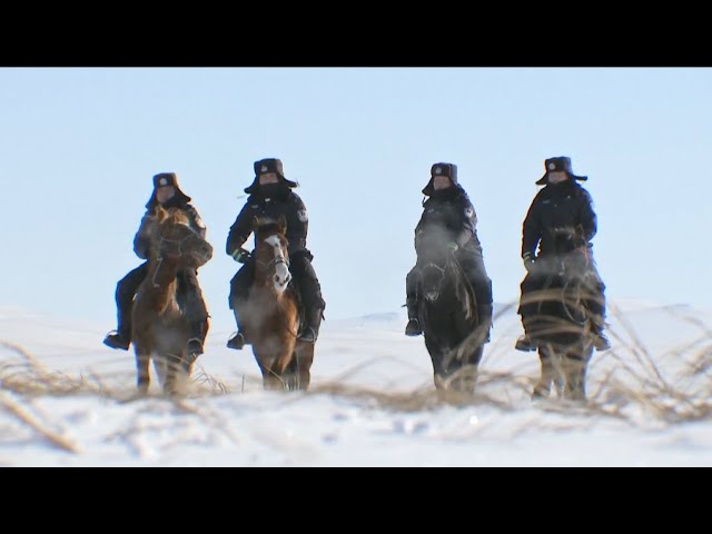 Mounted police safeguard communities in remote area of north China