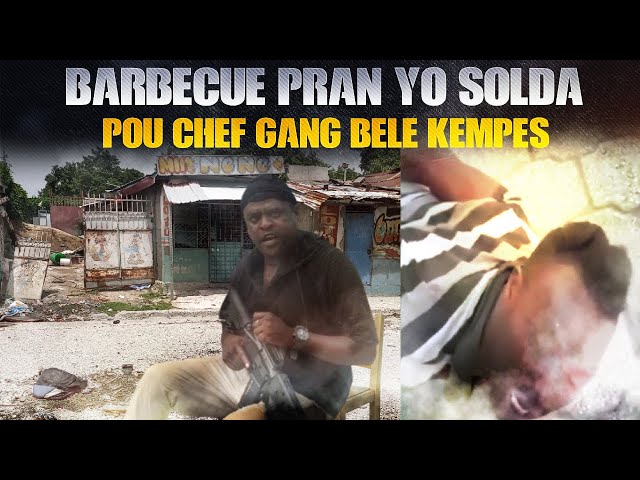 Barbecue Frape Li Met Men Sou Yon Solda Kempes Kap Depale