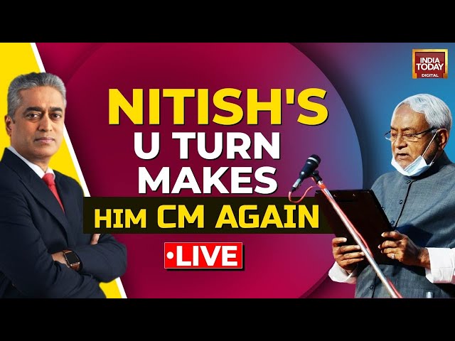 Nitish Kumar Resigns As Bihar CM LIVE: Nitish Kumar To Take Oath LIVE |Rajdeep Sardesai LIVE |Bihar