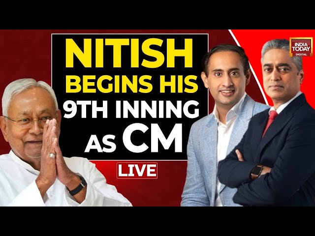 Nitish Kumar News LIVE: Nitish Kumar Takes Oath As Bihar CM |Rajdeep Sardesai |Bihar Politics LIVE