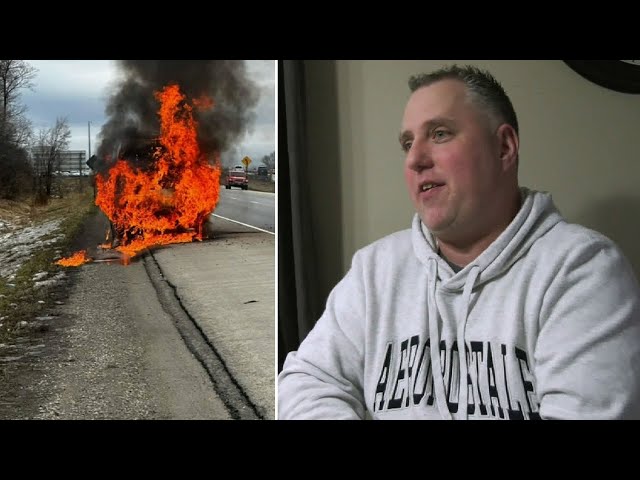 Man saves driver from burning vehicle on Ont. Highway