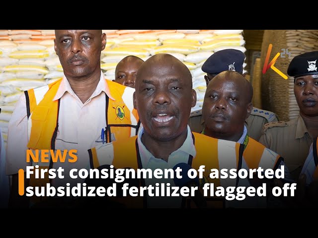 Government flags off the first consignment of 400,000 metric tons of assorted subsidized fertilizer