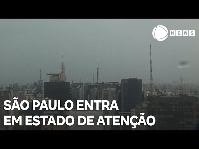 Chuva deixa São Paulo em estado de atenção