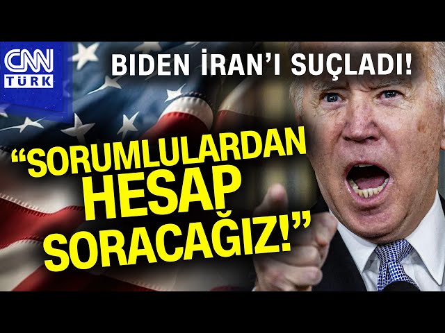 SON DAKİKA!  | Biden'dan Ürdün'de Öldürülen ABD Askerleri İle İlgili Açıklama; İran'ı