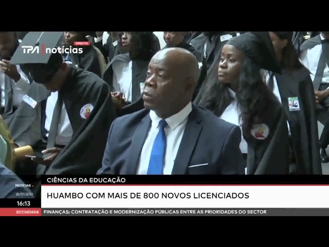 Ciências da educação -  Huambo com mais de 800 novos licenciados