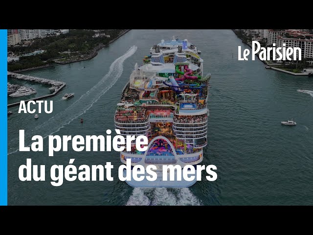 L'Icon of the Seas, le plus grand paquebot du monde, quitte Miami  pour sa première croisière