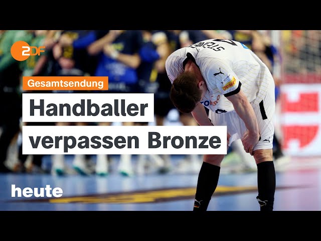 heute 19:00 Uhr vom 28.01.2024 Handballer unterliegen Schweden, Ukraine: Kampf gegen Korruption