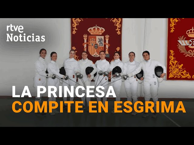 La PRINCESA LEONOR participa en un torneo de ESGRIMA entre Academias Militares | RTVE Noticias