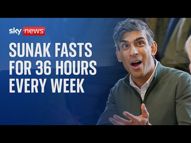 UK Prime Minister Rishi Sunak fasts for 36 hours every week