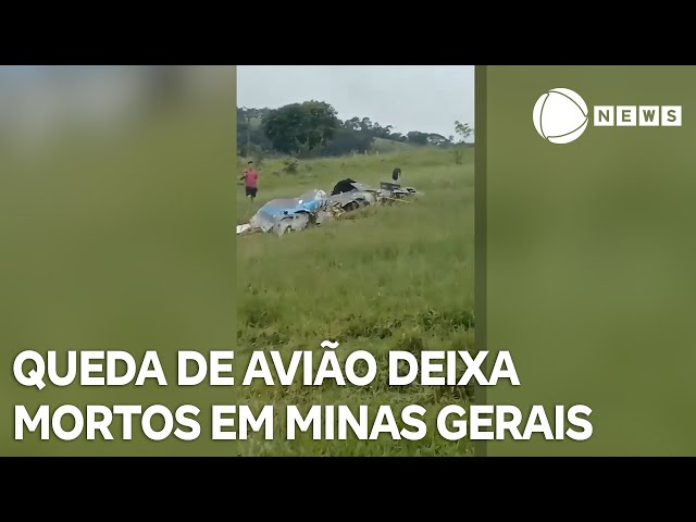 Queda de avião em Minas Gerais deixa mortos