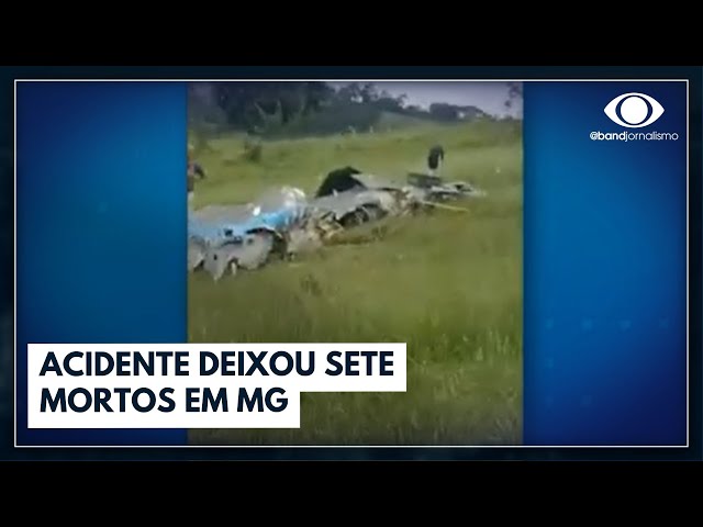 Queda de avião deixa sete mortos em MG, diz Corpo de Bombeiros