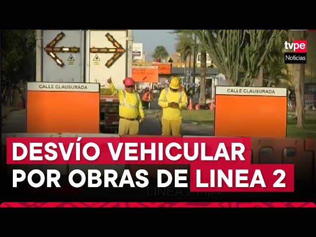 Línea 2: plan de desvío vehicular generan molestias a conductores y ciudadanos