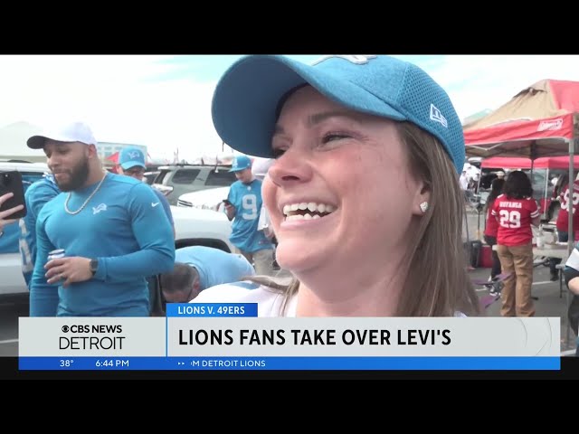 Lions fans take over Levi's