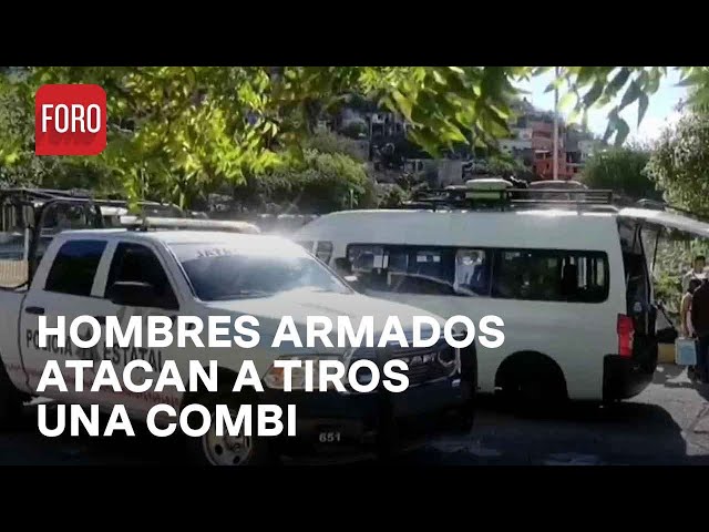 Atacan a balazos combi del transporte público en Iguala, Guerrero - Las Noticias