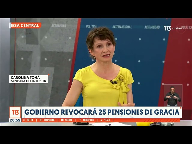 Gobierno revocará 25 pensiones de gracia