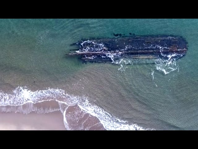 Ghostly shipwreck emerges in Newfoundland and residents want to know its story