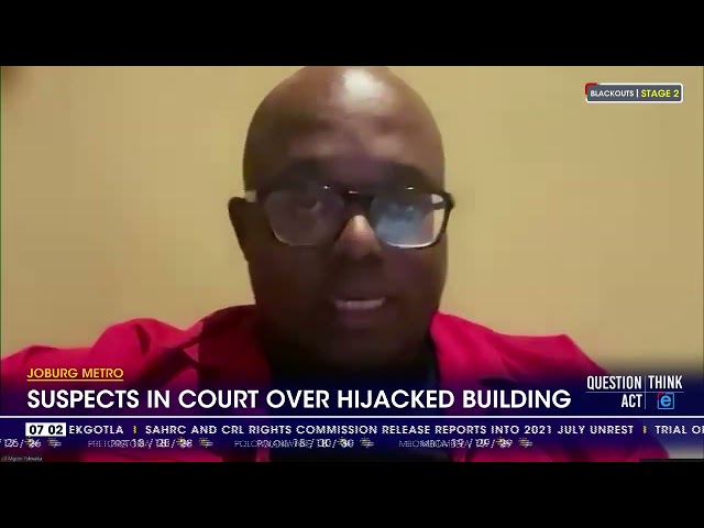 Suspects in court over hijacked building