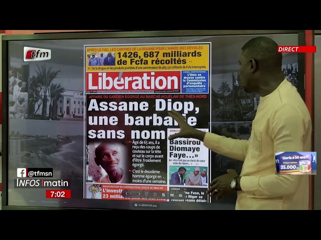 Yenekay yi ak Cheikh Diop - Infos matin du 29 Janvier 2024