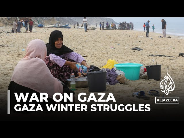 Displaced Palestinians: Gaza's winter increases suffering for Gaza’s residents