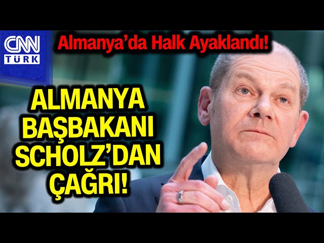 Almanya'da Halk Ayaklandı! Almanya Başbakanı Olaf Scholz'dan Halka Çağrı #Haber