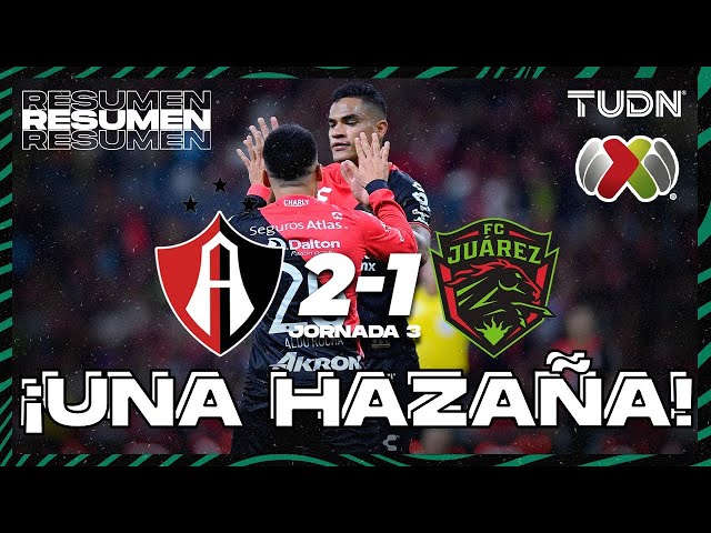 Resumen y goles | Atlas 2-1 FC Juárez | Liga Mx - CL2024 J3 | TUDN