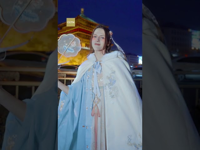 Come to Xi'an and wear beautiful hanfu