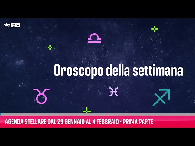 ⁣Agenda stellare 29 gennaio 4 febbraio - Prima parte