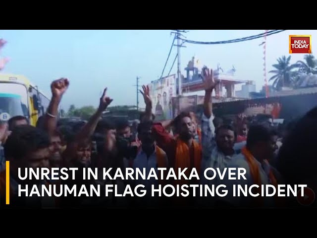 Karnataka Village Tense After Hanuman Flag Removed, Hindu Groups Launch Protest