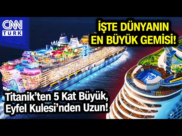 Tinanik'ten 5 kat Büyük Olan Dünyanın En Büyük Gemisi Denize İndi! #Haber