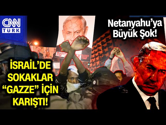 İsrail'de "Katliama Hayır" Şiddetti! Netanyahu Tepki Gösteren İsraillilere Polis Şidd