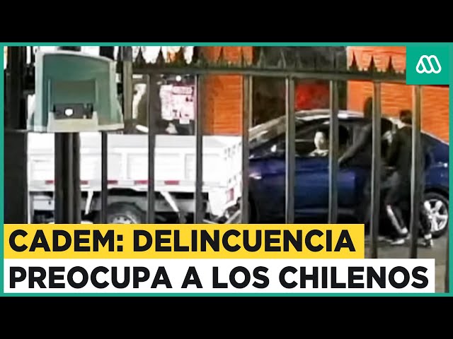 Delincuencia preocupa a chilenos: Los resultados de encuesta CADEM