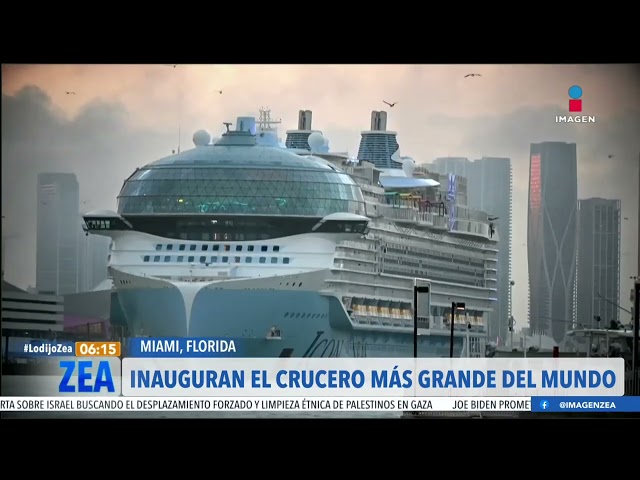 Inauguran el crucero más grande del mundo | Noticias con Francisco Zea