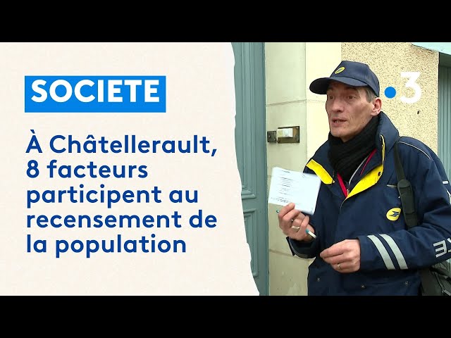 À Châtellerault, 8 facteurs participent au recensement de la population, une première dans la Vienne