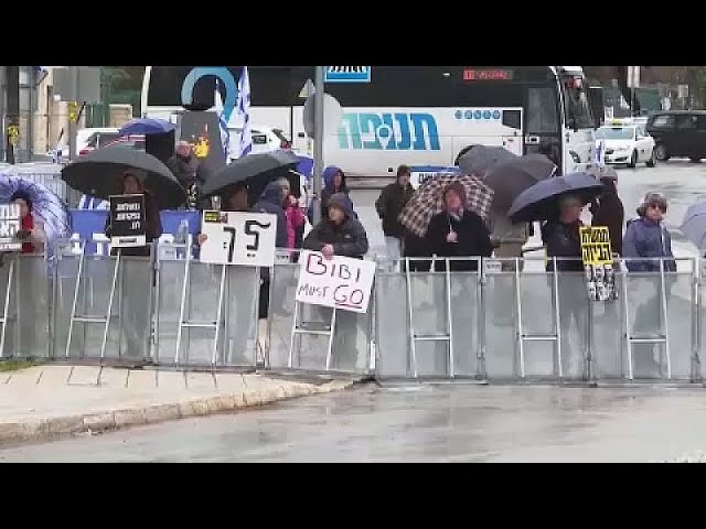 Demonstration in Jerusalem für Freilassung der Hamas-Geiseln