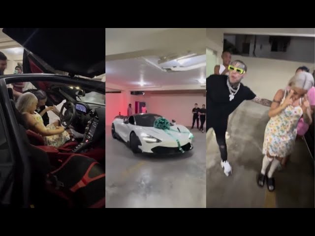 Tekashi 6ix9ine le regala un lujoso Mclaren a Yailin La Más Viral luego de salir de la cárcel