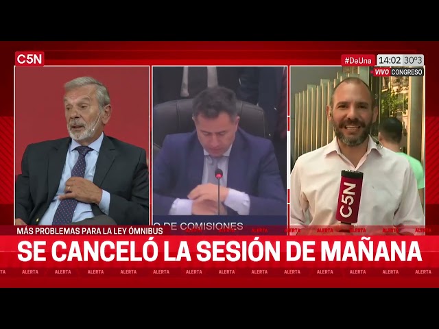 LEY ÓMNIBUS: se CANCELÓ la SESIÓN de MAÑANA en el CONGRESO