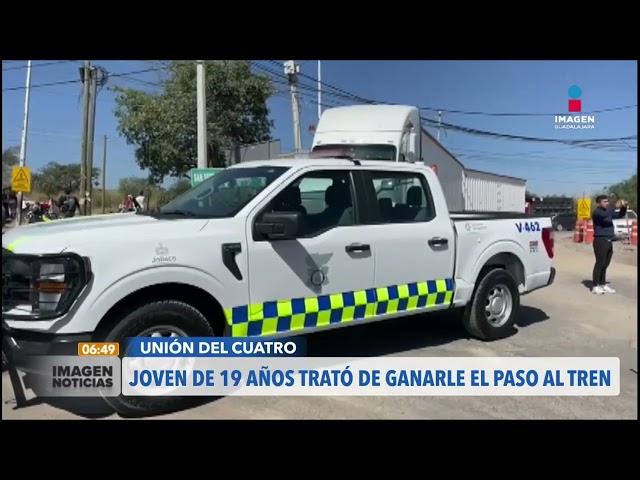 Intentó ganarle el paso al tren y provocó un grave accidente