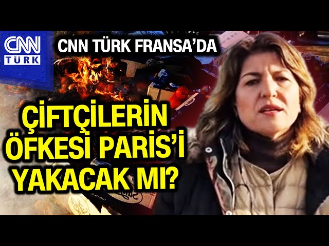 Fransa'da Çiftçiler Ayaklandı! Çiftçilerin Öfkesi Paris'i Yakacak Mı? #Haber