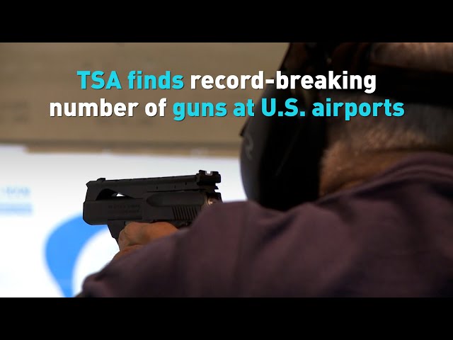 TSA finds record-breaking number of guns at U.S. airports