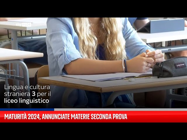 Maturità 2024, materie della seconda prova: l'elenco